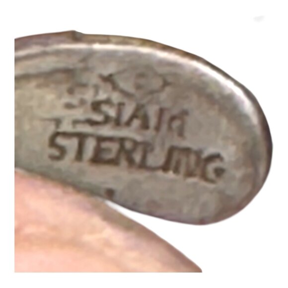 Vintage Sterling Silver Siam Ring Size 5.5 Wrap Wave Modernist Brutalist Boho - Picture 4 of 12